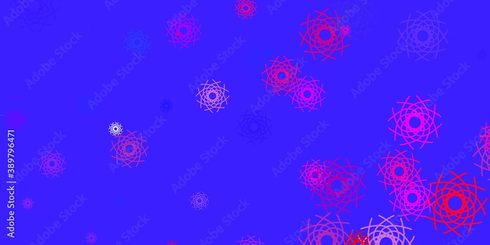 Light Blue, Red vector background with random forms. Light Blue, Red vector background with random forms.