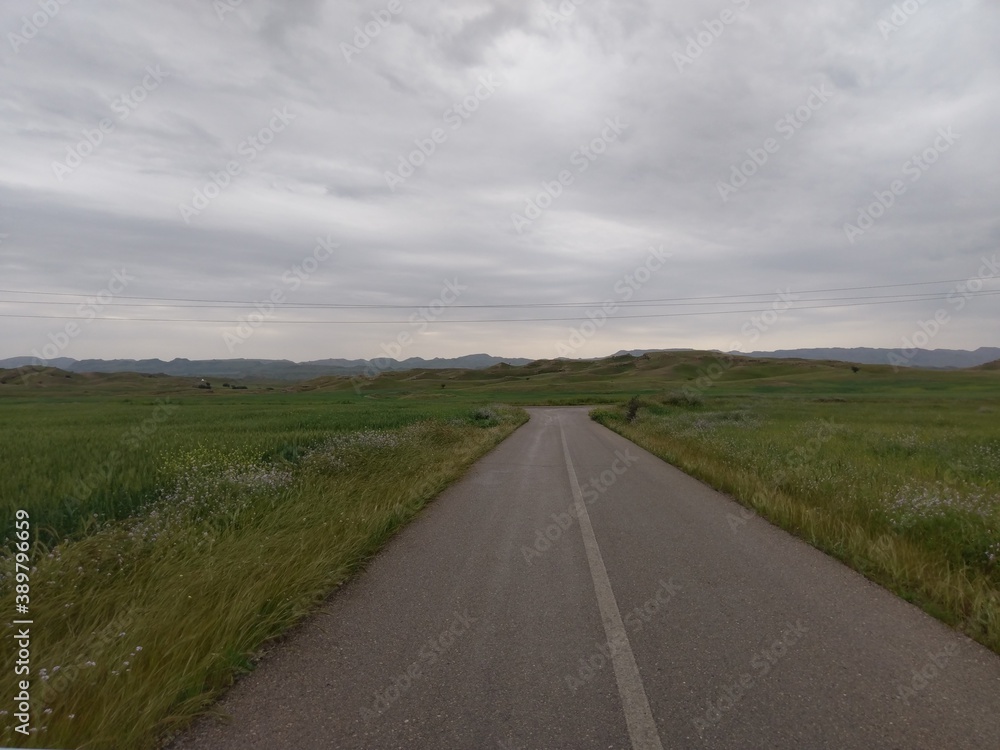 road in the countryside