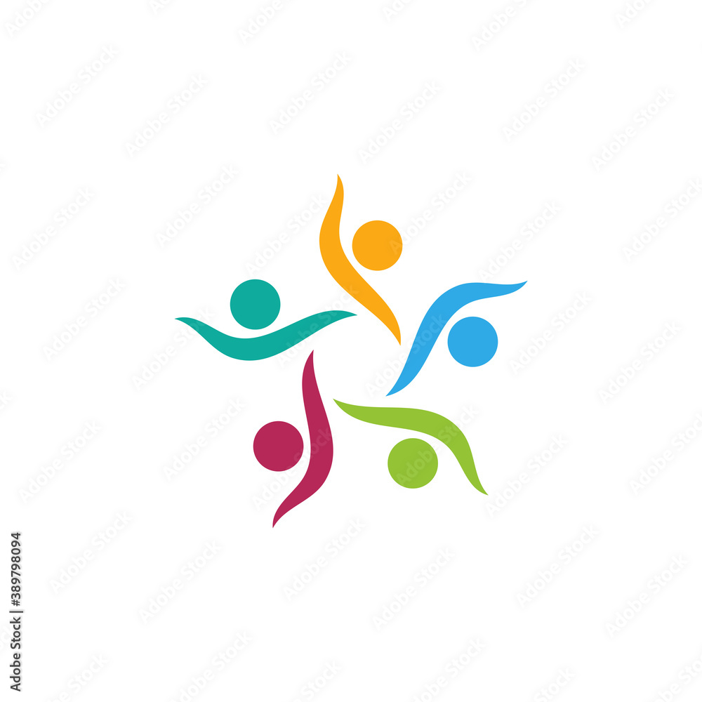 Fototapeta premium Community Logo Template vector symbol