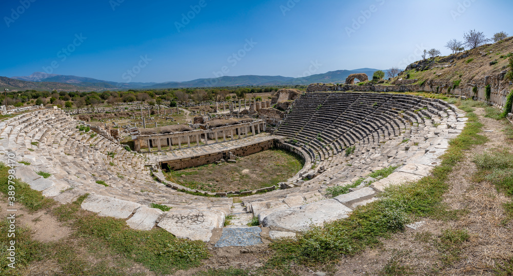 Theatre in Aphrodisias ancient city, Aydin, Turkey.