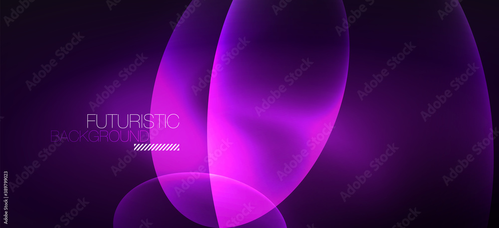 Neon ellipses abstract backgrounds. Shiny bright round shapes glowing in the dark. Vector futuristic illustrations for covers, banners, flyers and posters and other Neon ellipses abstract backgrounds. Shiny bright round shapes glowing in the dark. Vector futuristic illustrations for covers, banners, flyers and posters and other