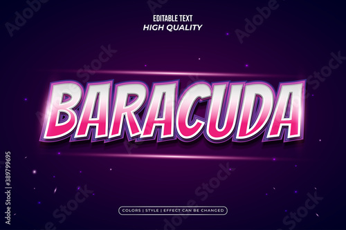 Bold vibrant text style with glossy effect with gaming style. Editable text style effect