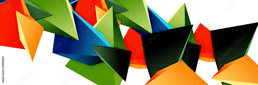 Triangle mosaic abstract background, 3d triangular low poly shapes. Geometric vector illustration for covers, banners, flyers and posters and other Triangle mosaic abstract background, 3d triangular low poly shapes. Geometric vector illustration for covers, banners, flyers and posters and other