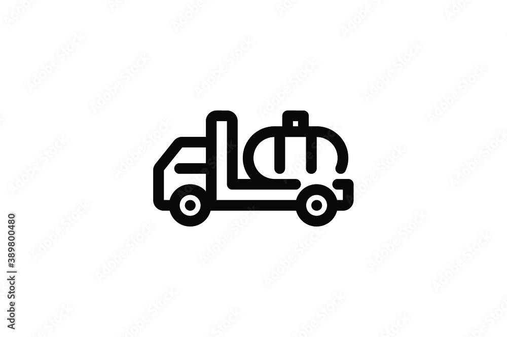 Transportation Outline Icon - Truck