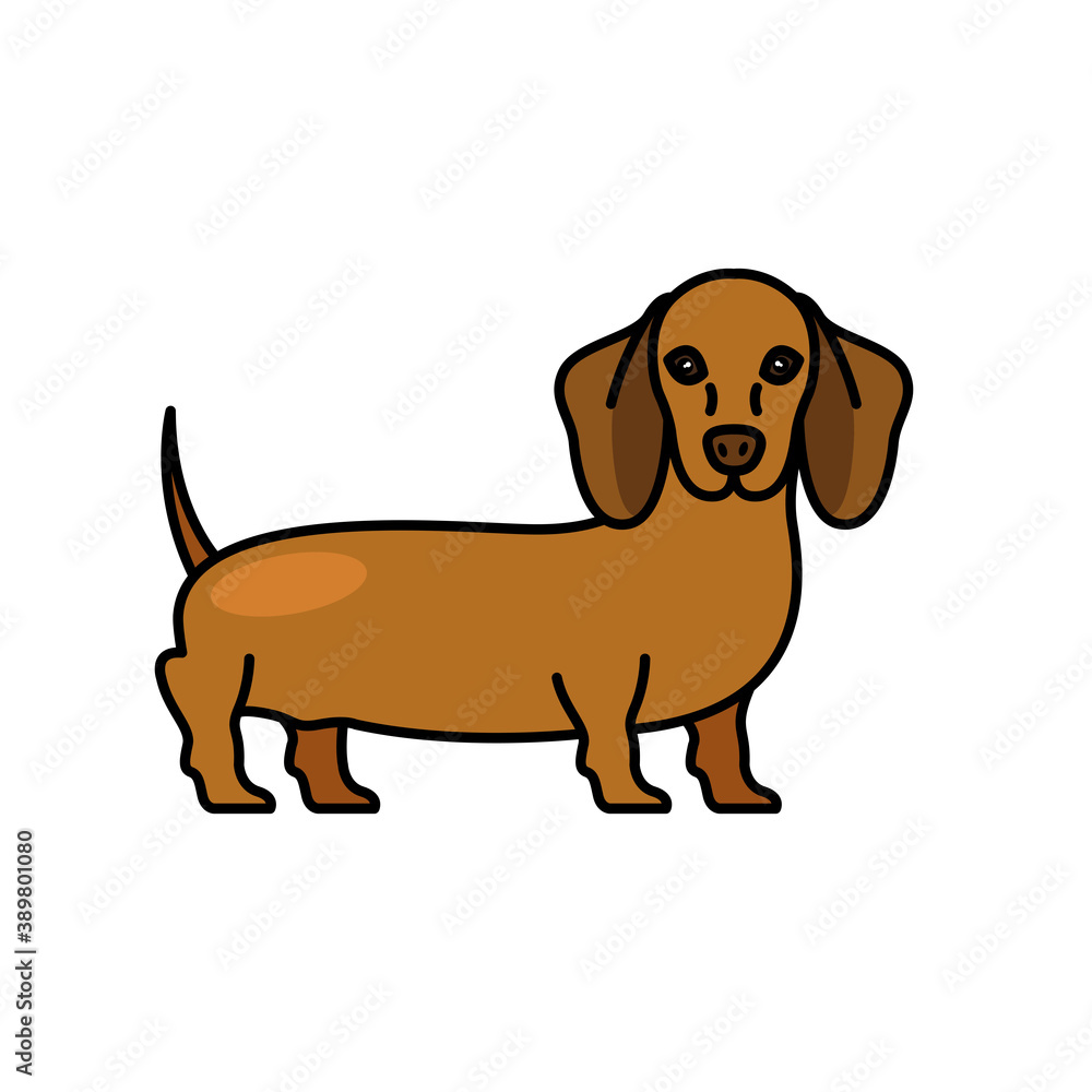 hound dog pet mascot breed character