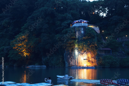 Night landscape around Bitan area photo