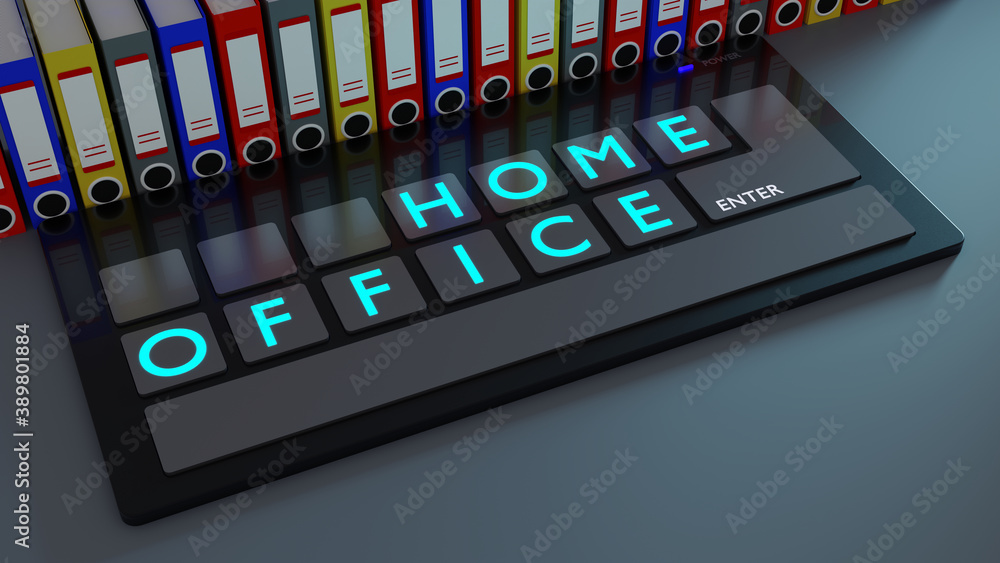 LOCK DOWN / HOME OFFICE Computertastatur mit Begriff, Aktenordner, Konzept: Vwränderung der Arbeitswelt durch Corona-Pandemie LOCK DOWN / HOME OFFICE Computertastatur mit Begriff, Aktenordner, Konzept: Vwränderung der Arbeitswelt durch Corona-Pandemie