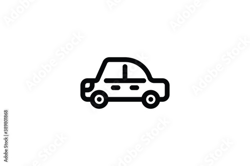 Transportation Outline Icon - Car