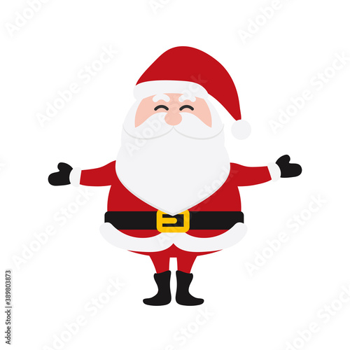 Santa Clauses set for christmas,Collection of Christmas Santa Claus. Merry christmas, vector winter background. Set of cute cartoon Santa Claus and Christmas deer.vector illustration and icon © StockBURIN