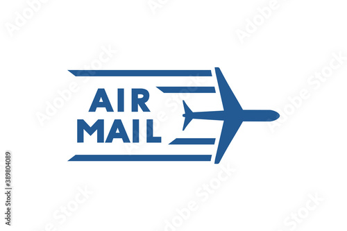 Creative design of air mail symbol