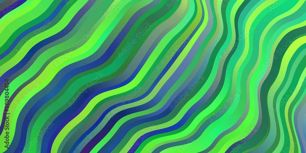 Light Blue, Green vector pattern with curves. Light Blue, Green vector pattern with curves.
