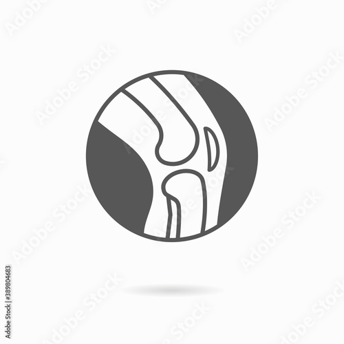 Knee icon. Logo design template. Vector illustration.