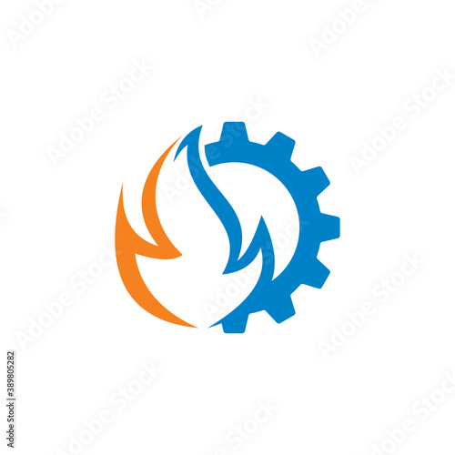 Abstract Gas Vector , Industry Logo