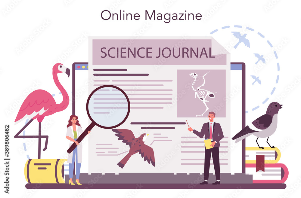 Ornithologist online service or platform. Professional scientist Ornithologist online service or platform. Professional scientist