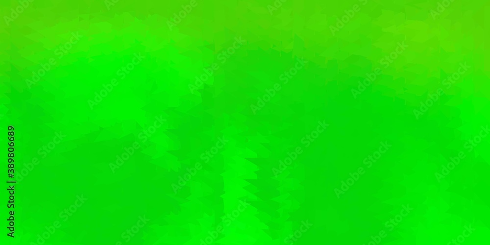 Dark green, yellow vector triangle mosaic backdrop. Dark green, yellow vector triangle mosaic backdrop.