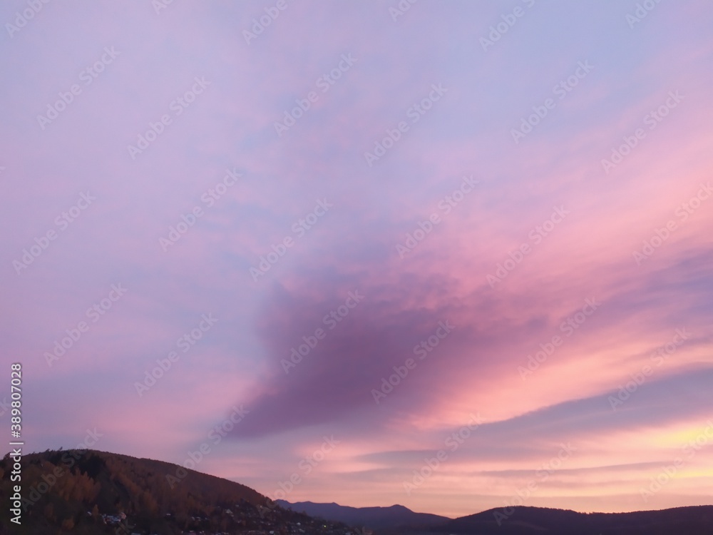 Fototapeta premium sunset mountain