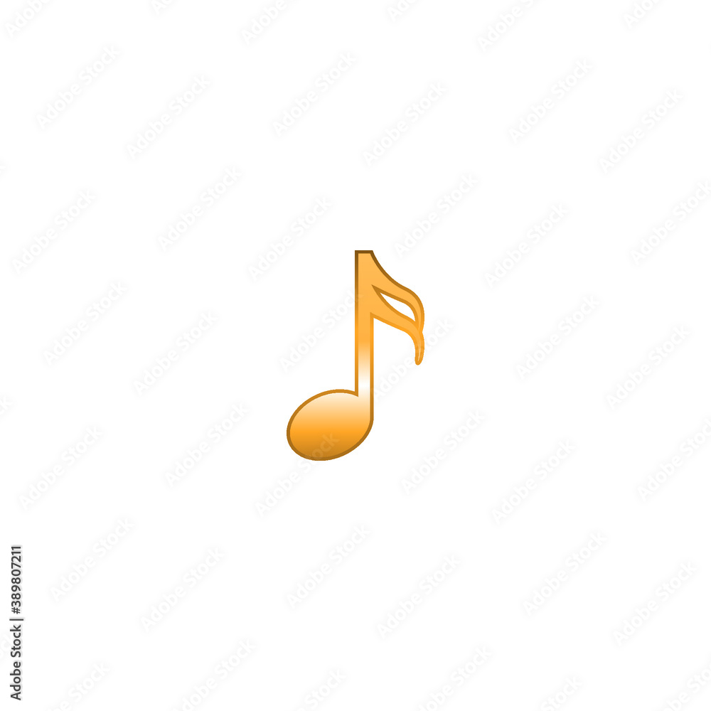 Golden music notes with gradient vector Golden music notes with gradient vector