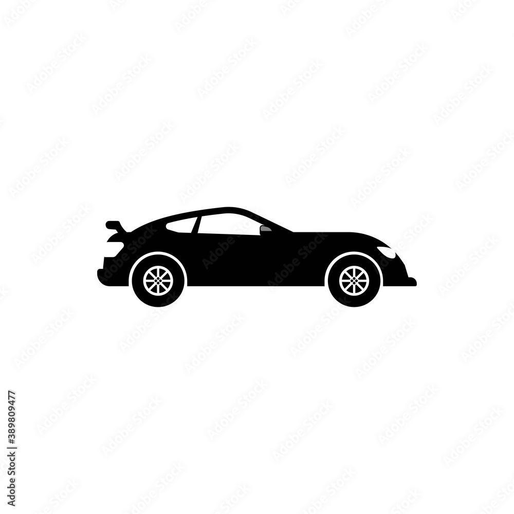 Car silhouette logo template, design vector icon illustration