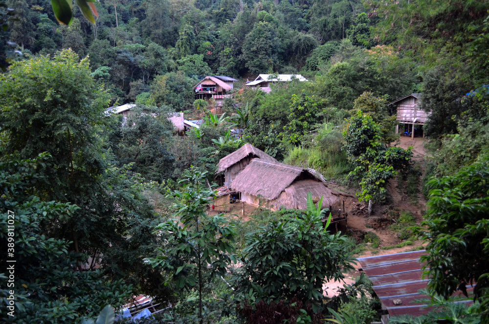 Chiang Rai, Thailand - View of Yafu Village