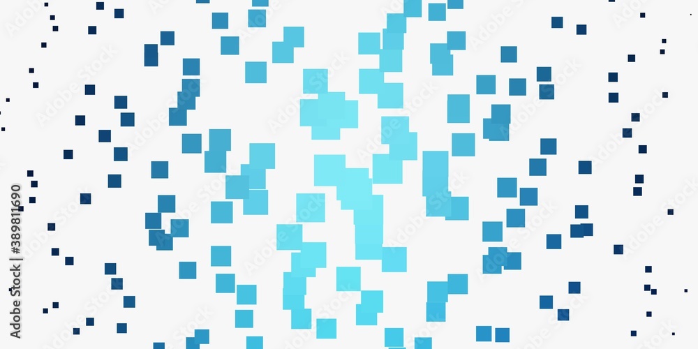 Fototapeta premium Light BLUE vector texture in rectangular style.