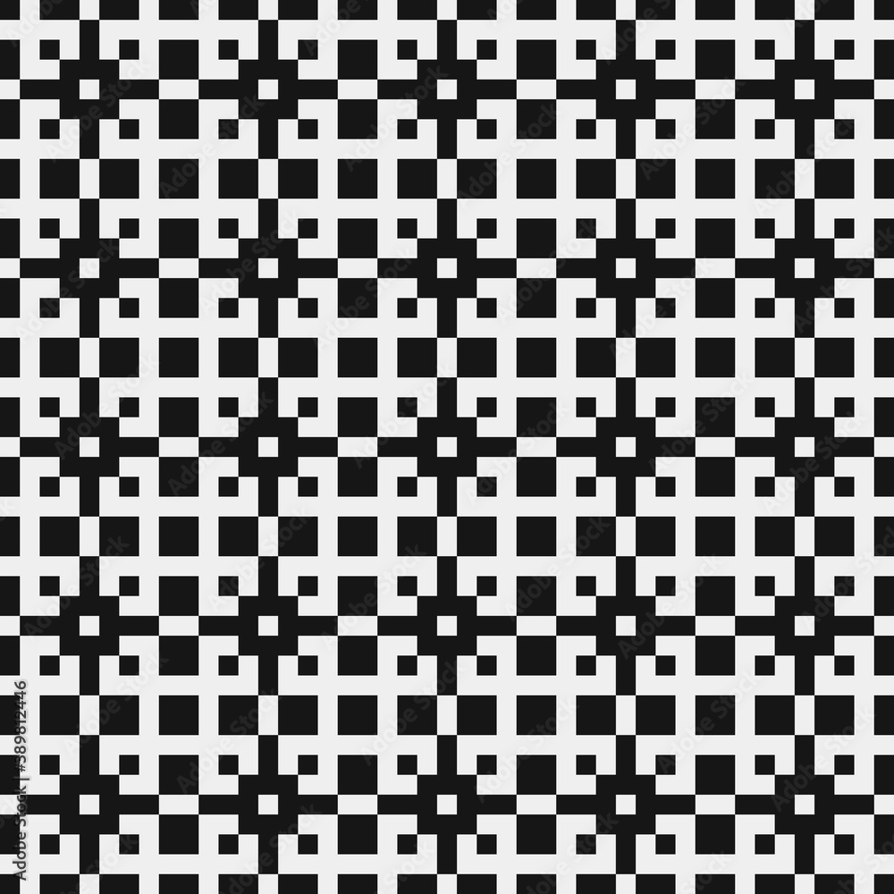 Fototapeta premium Abstract Cross Pattern Dots Logo generative computational art illustration