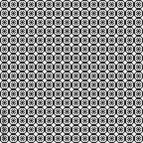 Abstract Cross Pattern Dots generative computational art illustration