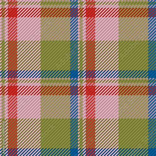 Seamless pattern of scottish tartan plaid. Repeatable background with check fabric texture. Vector backdrop striped textile print.
