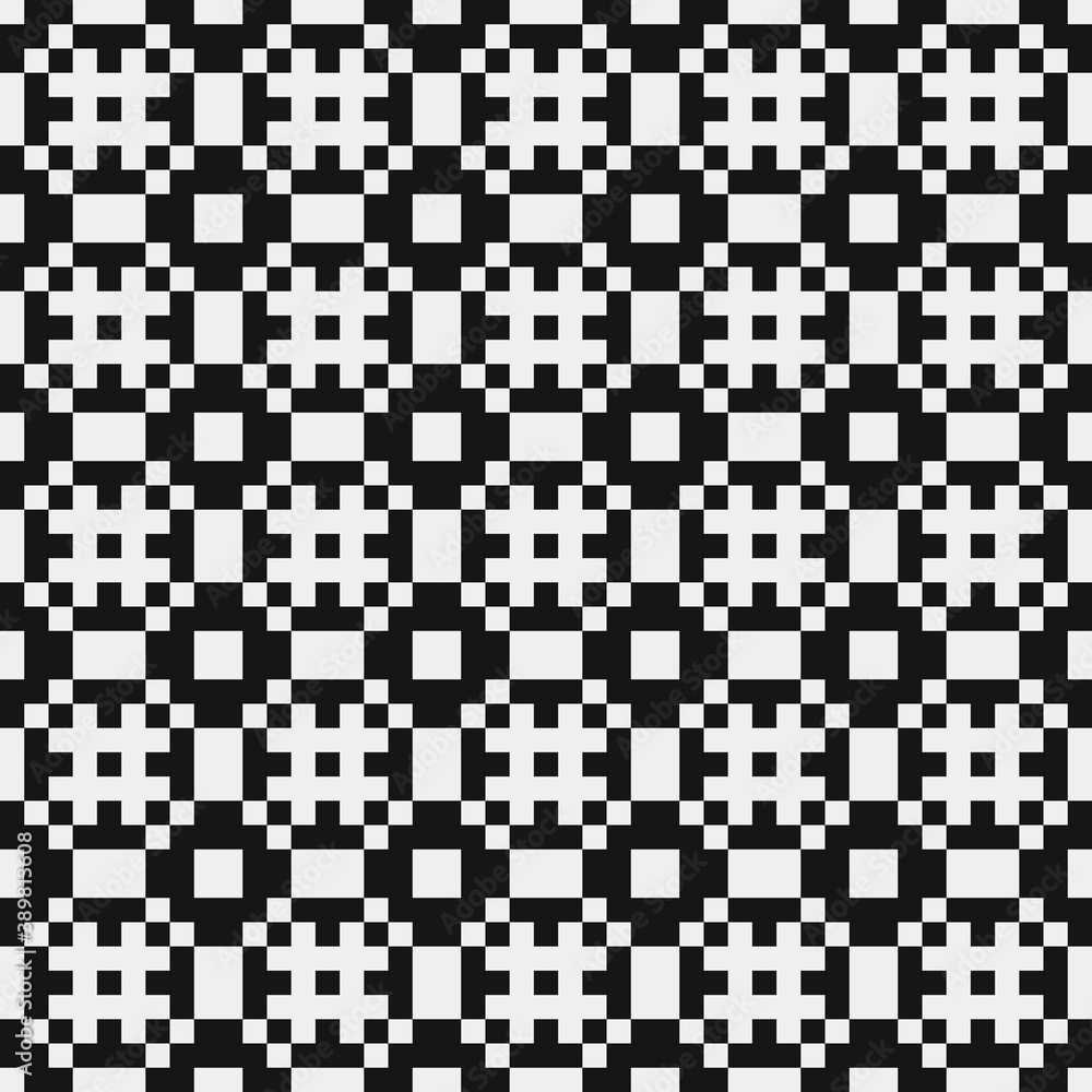 Fototapeta premium Abstract Cross Pattern Dots Logo generative computational art illustration