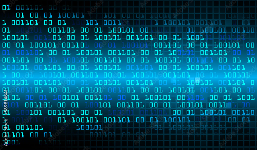 Blue cyber circuit future technology concept background Blue cyber circuit future technology concept background