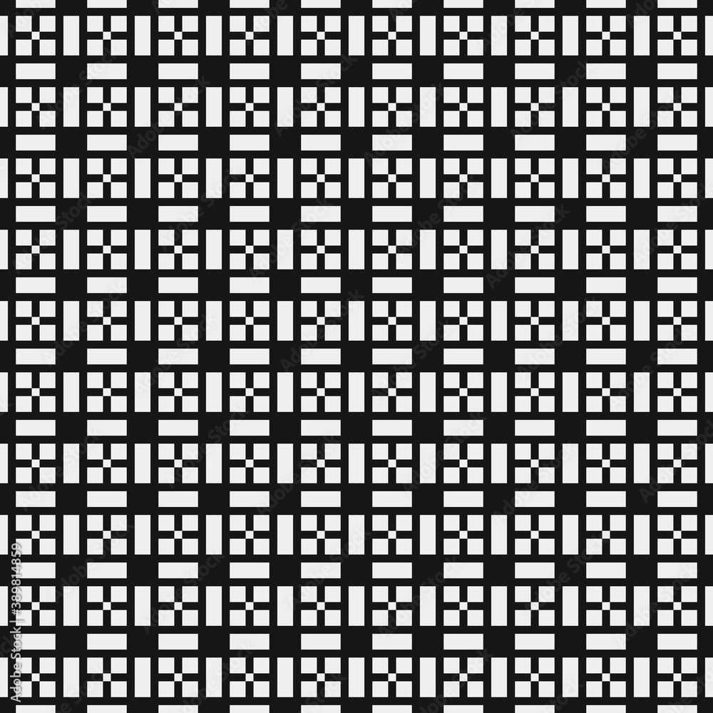 Fototapeta premium Abstract Cross Pattern Dots Logo generative computational art illustration