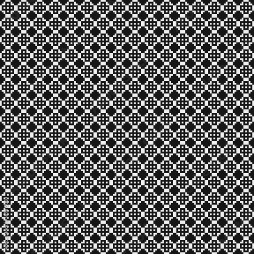 Abstract Cross Pattern Dots Logo generative computational art illustration