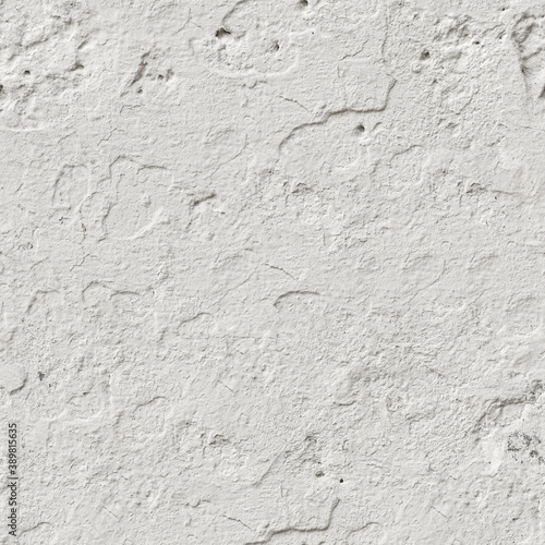 Seamless white painted concrete wall texture. 4K