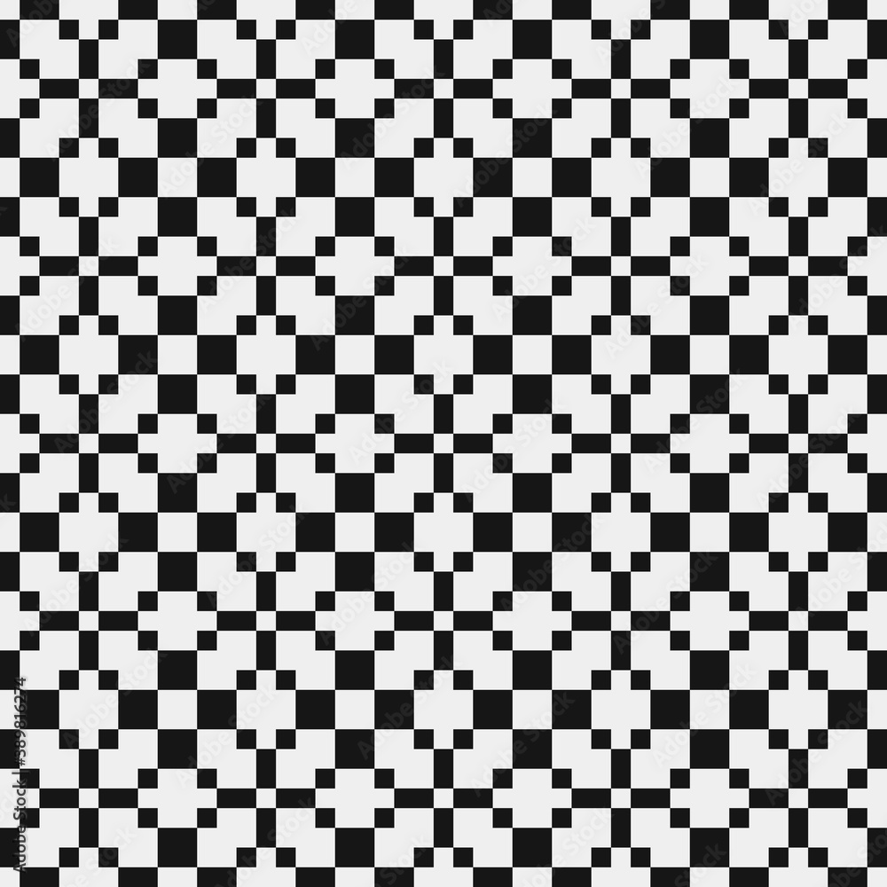 Fototapeta premium Abstract Cross Pattern Dots Logo generative computational art illustration