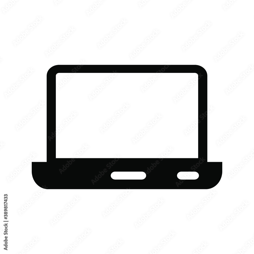 Laptop with pointer or cursor icon isolated. vector eps 10 Laptop with pointer or cursor icon isolated. vector eps 10