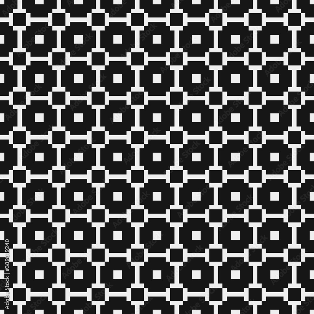 Fototapeta premium Abstract Cross Pattern Dots Logo generative computational art illustration