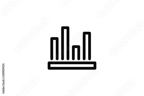 Infographic Outline Icon - Bar Chart