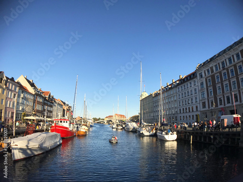 Nyhavn harbor in Copenhagen, Denmark