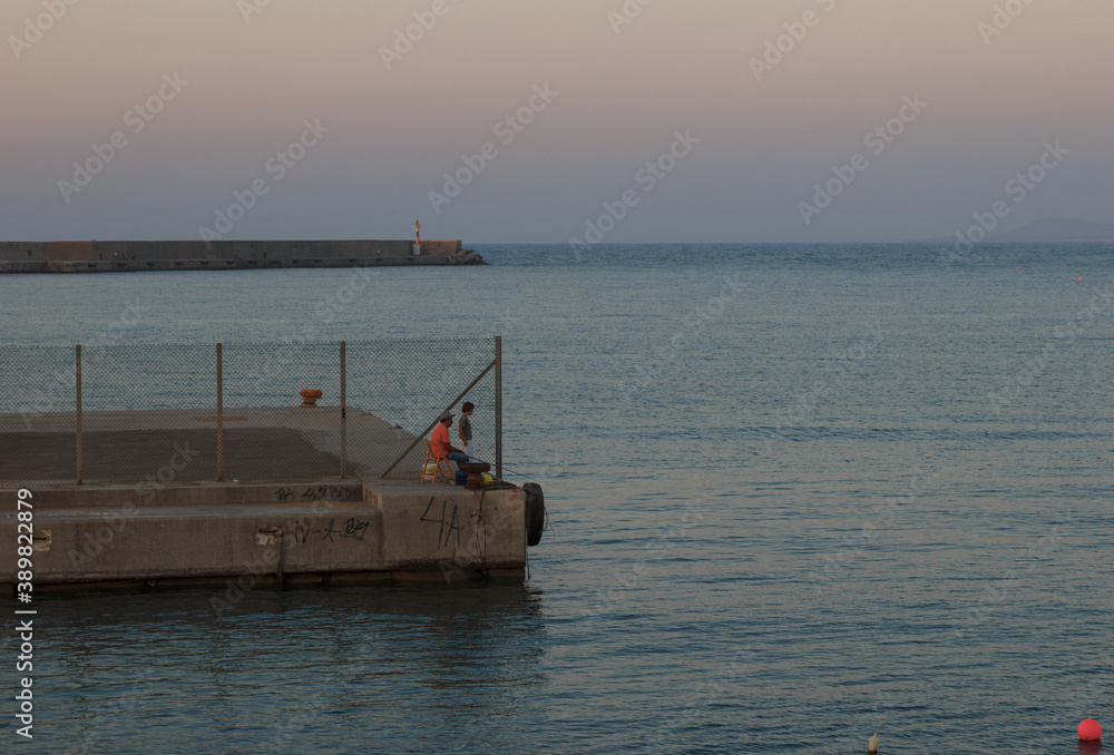 Fishing. Rethimno, Crete Island
