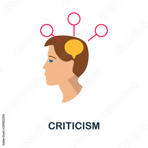 Criticism icon. Simple element from critical thinking collection. Creative Criticism icon for web design, templates, infographics and more