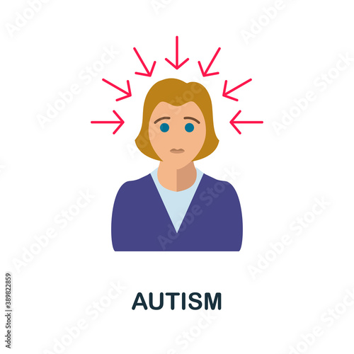 Autism icon. Simple element from critical thinking collection. Creative Autism icon for web design, templates, infographics and more