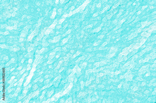 Detailed liquid CG texture of popular in 2020 blue color Aqua Menthe - creative design background