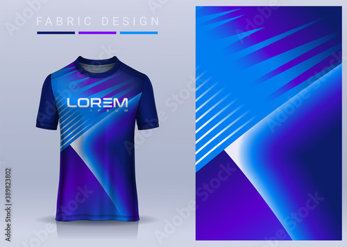 Fabric textile for Sport t-shirt ,Soccer jersey mockup for football club. uniform front and back view.