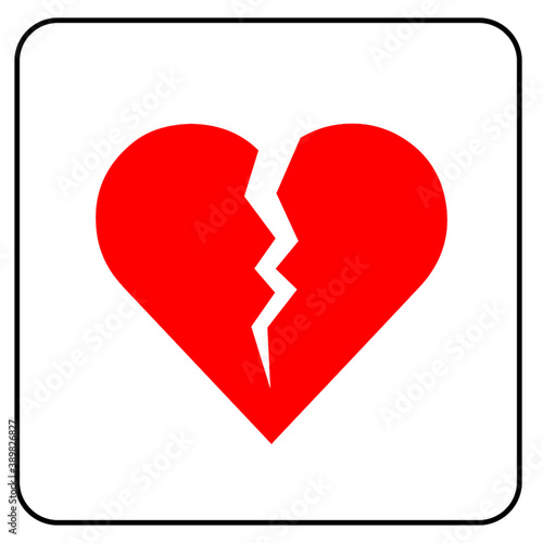 AED,automated external defibrillator / aed sign with heart and electricity symbol flat vector icon	
