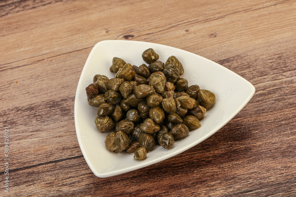 Tasty capers in the bowl Tasty capers in the bowl