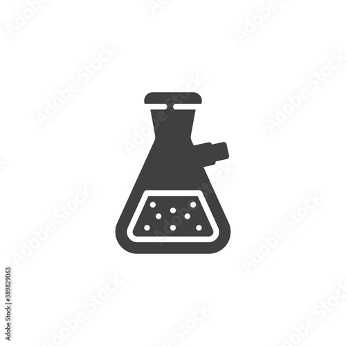 Laboratory glass vector icon. filled flat sign for mobile concept and web design. Medical test tube glyph icon. Symbol, logo illustration. Vector graphics