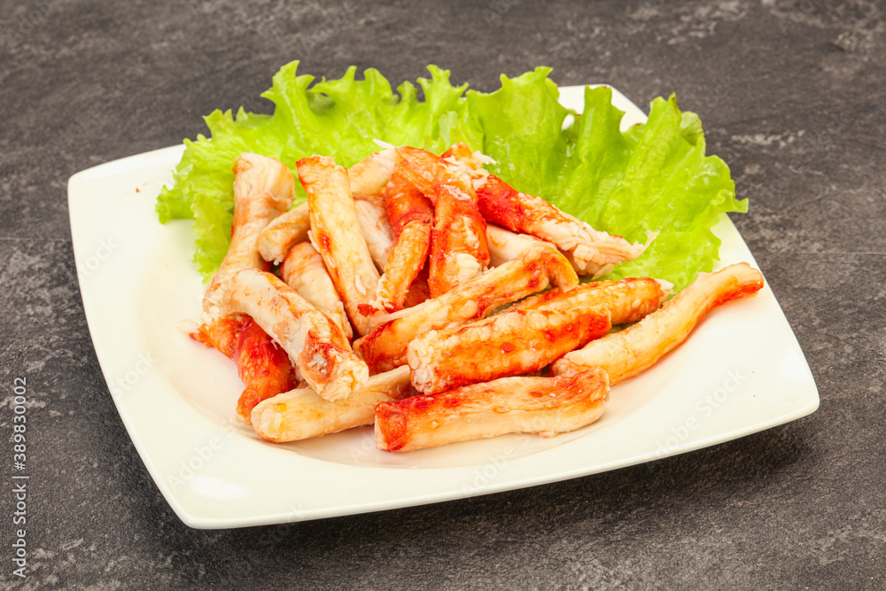 Natural luxury crab meat fillet Natural luxury crab meat fillet