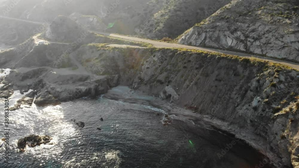 Aerial view of spanish rocky coastline. Mediterranean region of Villaricos, Almeria, eastern Andalusia. Aerial view of spanish rocky coastline. Mediterranean region of Villaricos, Almeria, eastern Andalusia.