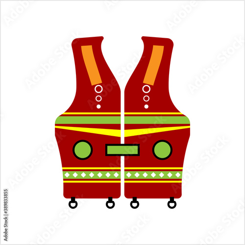 Life Vest Icon, Life Saving Jacket