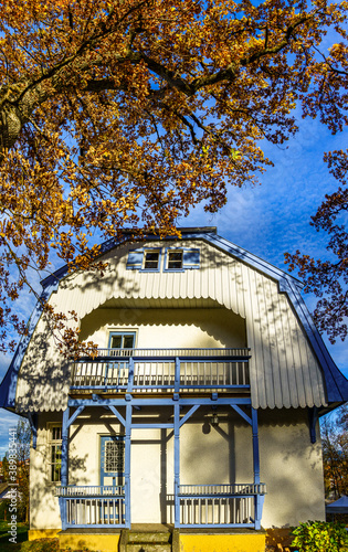 Obraz na plátně famous house of the painter Gabriele Muenter in Murnau