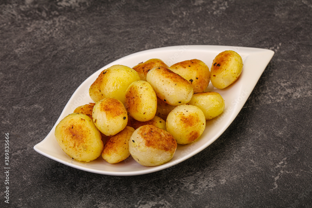 Roasted baby potato in the bowl Roasted baby potato in the bowl